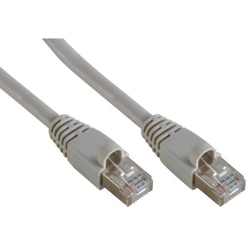 CABLE RESEAU FTP, CONNECTEUR RJ45, CAT 5E (100Mbps), 2m