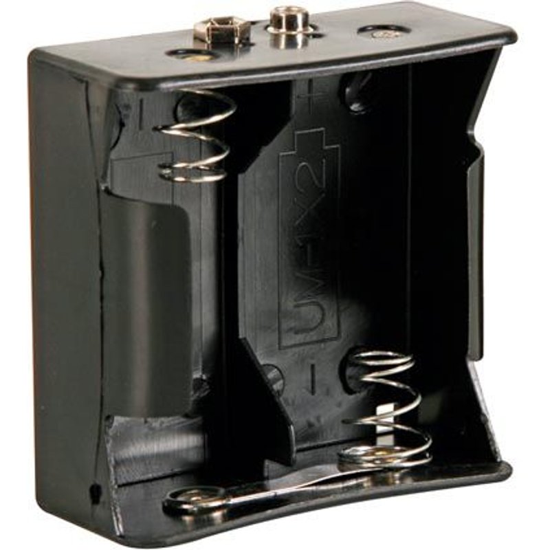 COUPLEURS DE 2 PILES D (LR20), AVEC CONTACTS A PRESSION