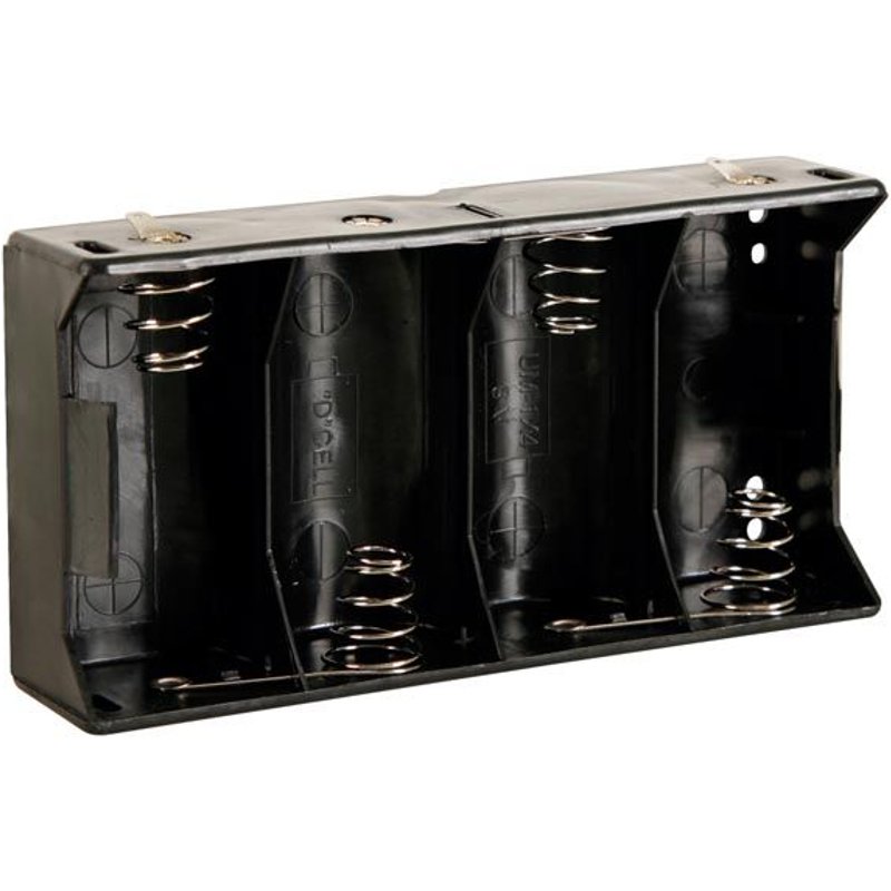 COUPLEURS DE 4 PILES D (LR20), AVEC COSSES A SOUDER