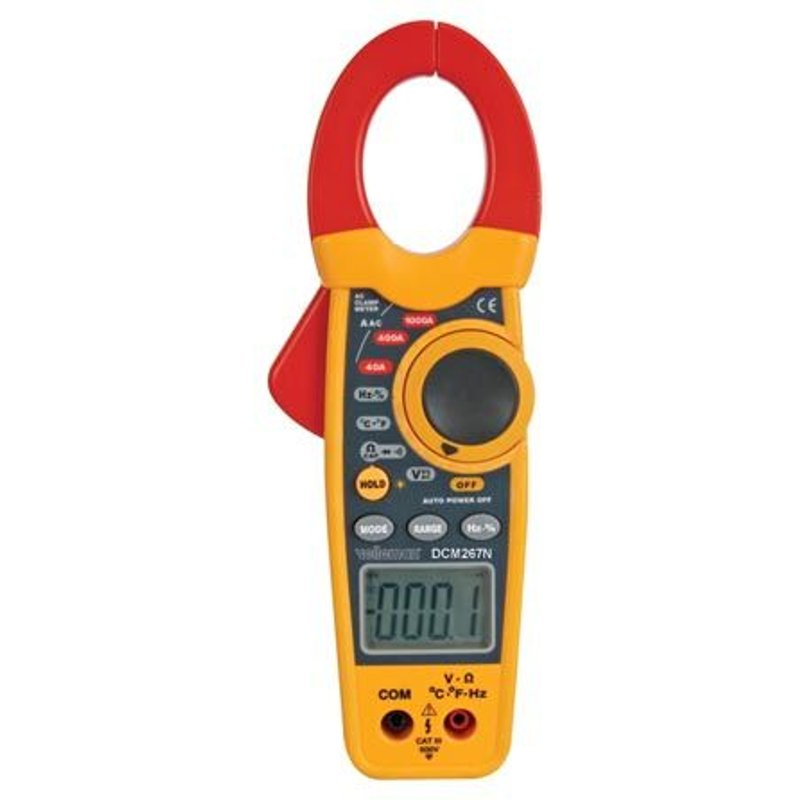 PINCE AMPEREMETRIQUE CC/CA 600V MULTIMETRE NUMERIQUE