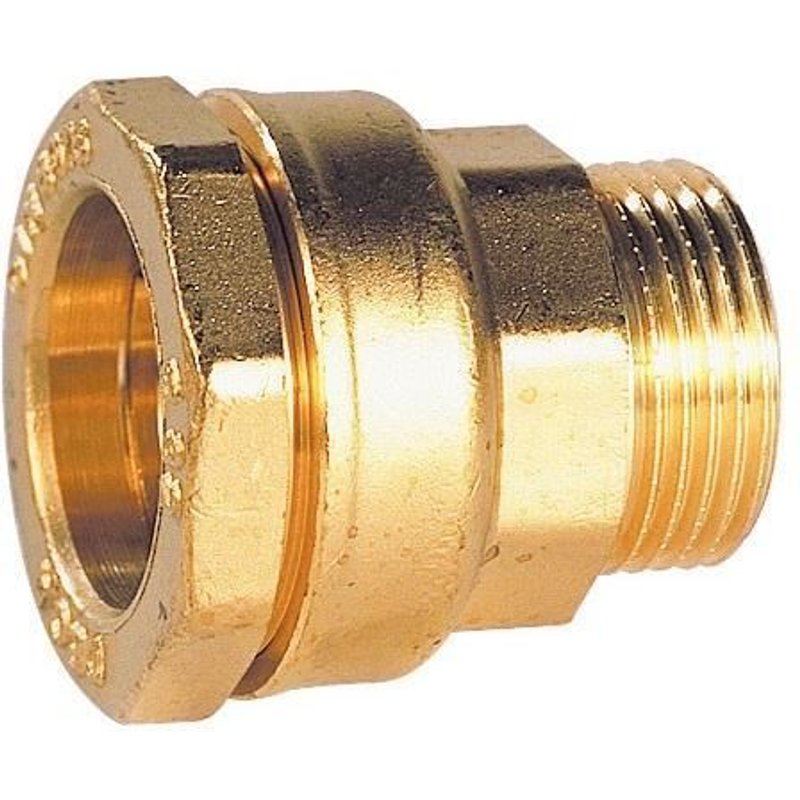 Raccord laiton droit M25 - 20 / 27