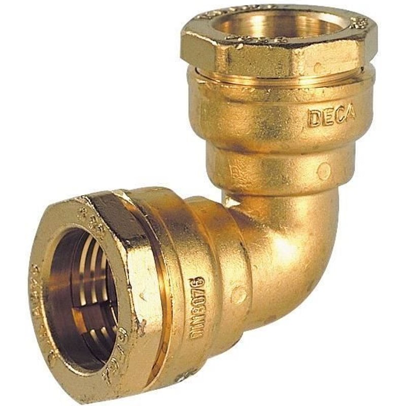 Raccord laiton manchon coudé - Diamètre 20