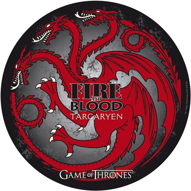 GAME OF THRONES Tapis de souris Targaryen en forme