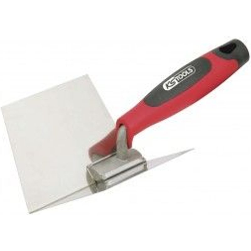 Truelle d'angle interieur - lame flexible inox 100x125mm - manche bi-composant