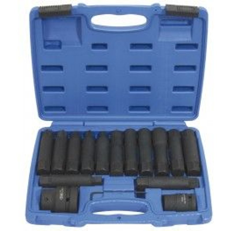 Jeu de douilles et embouts longs Ă choc