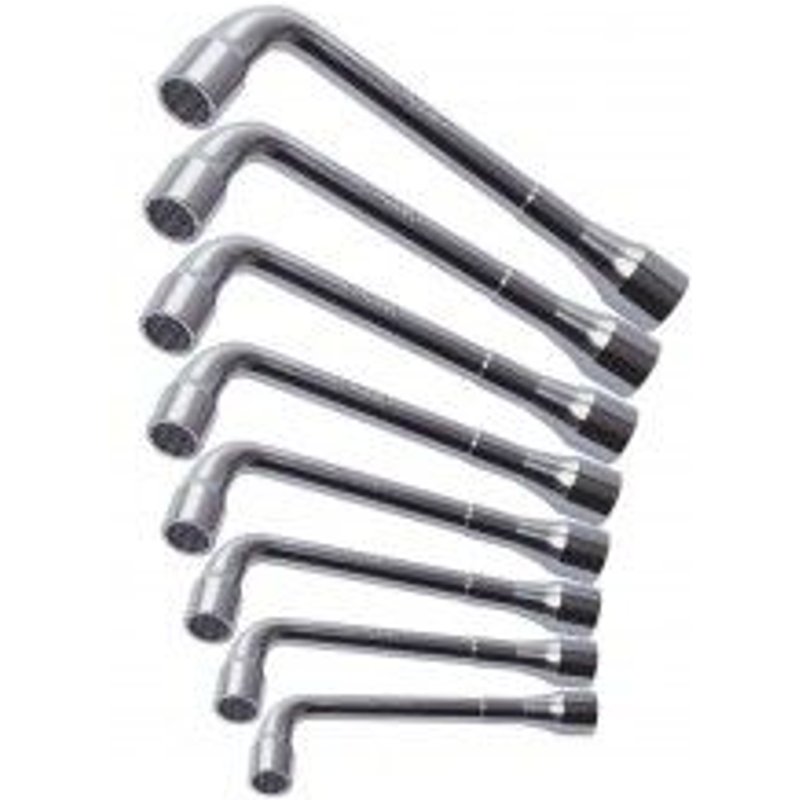 Jeu de 8 clés à pipe débouchées KS, 8-10-11-13-17-19-22-24 mm -carton- 6x6 pans