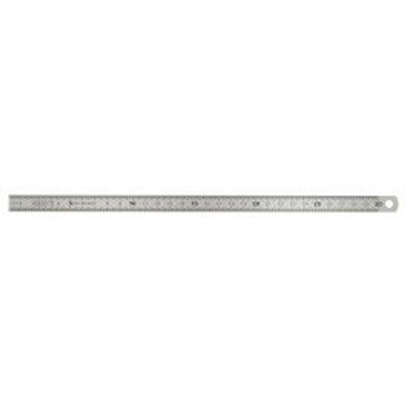 Reglet flexible inox L.300 x l.13 x ép.0.5mm - graduation recto/verso -