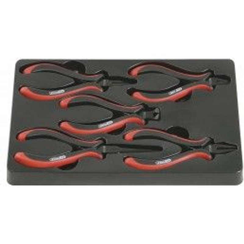 Jeu de pinces de précision à poignées ergonomiques bicomp.