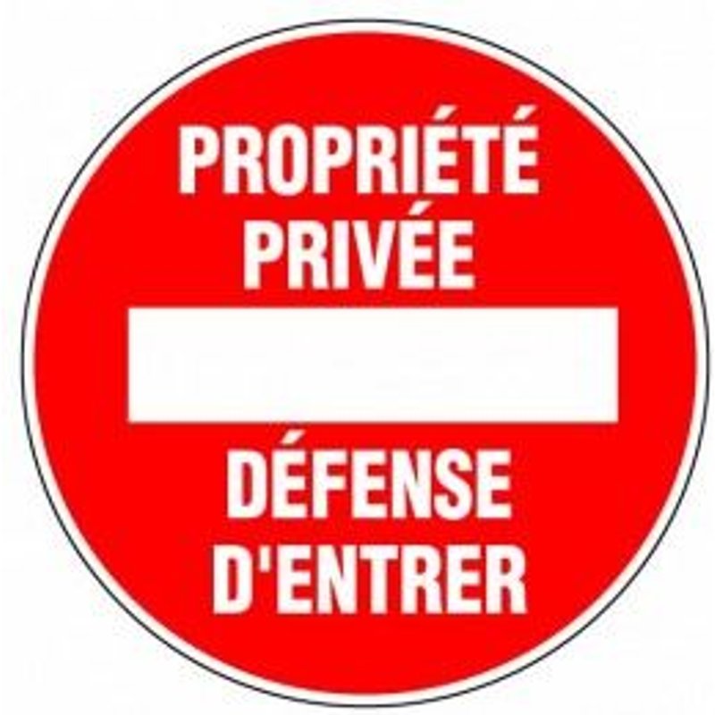 PANNEAU SIGNALI.PROPRIETE PRIVEE