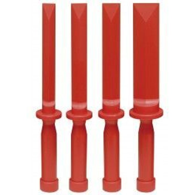 Jeu de burins plats PVC souple, 4 pièces