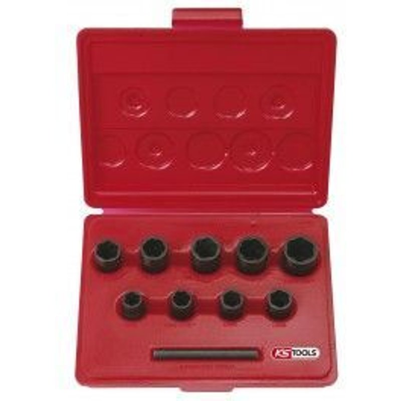 Jeu de douilles spéciales à choc 3/8", 10 pièces