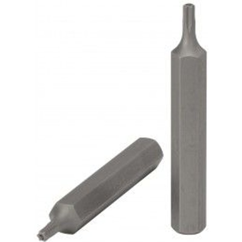 Embout de vissage KS TORX percé 10 - entrainement 10 mm, longueur75 mm