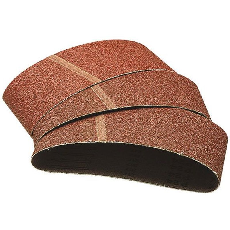 Wolfcraft Bandes abrasives 65x410 mm, grain 120, Lot de 3