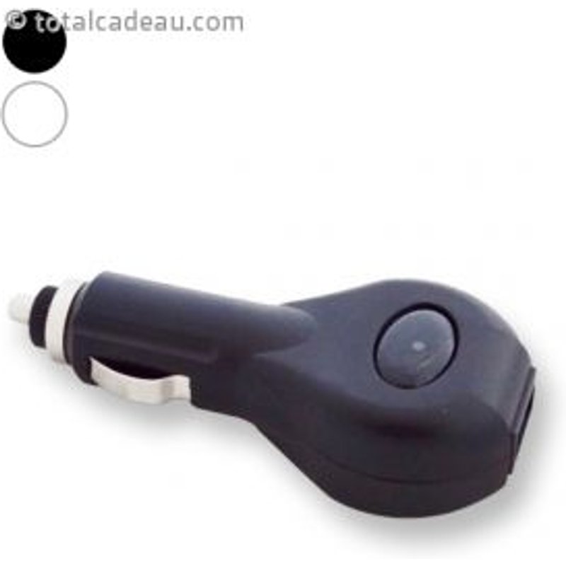 Appareil d'adaptation USB / allume-cigare blanc