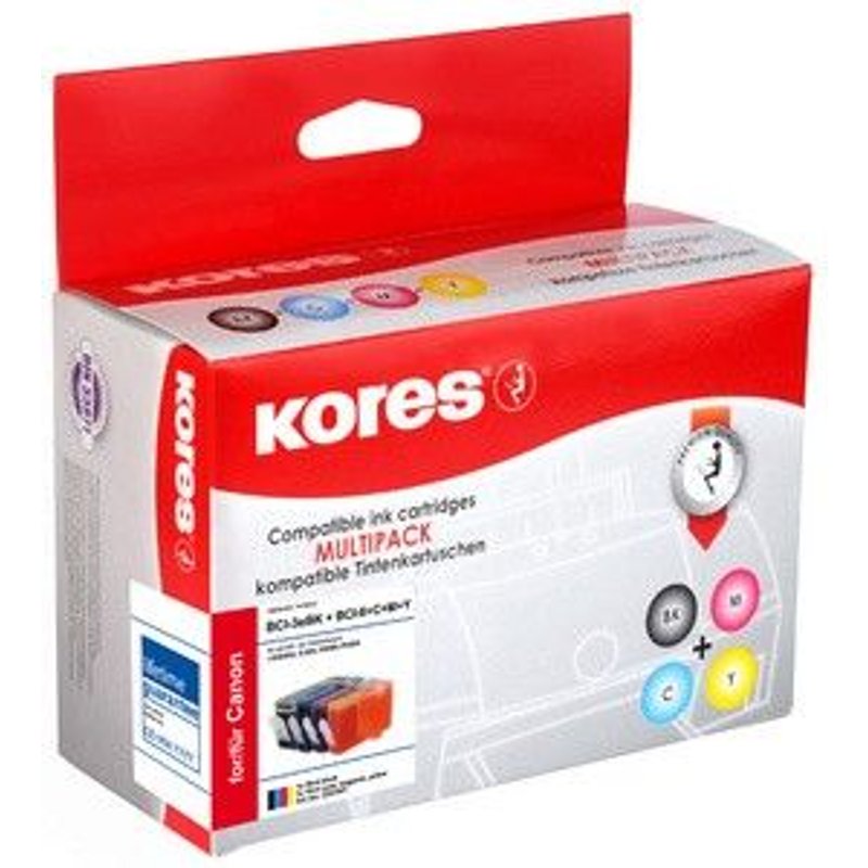 Kores Multi-Pack encre pour Canon Pixma iP3600