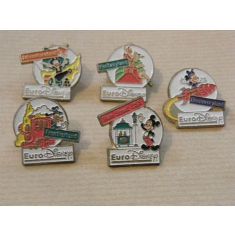 Lot De 5 Pin's Esso Disney