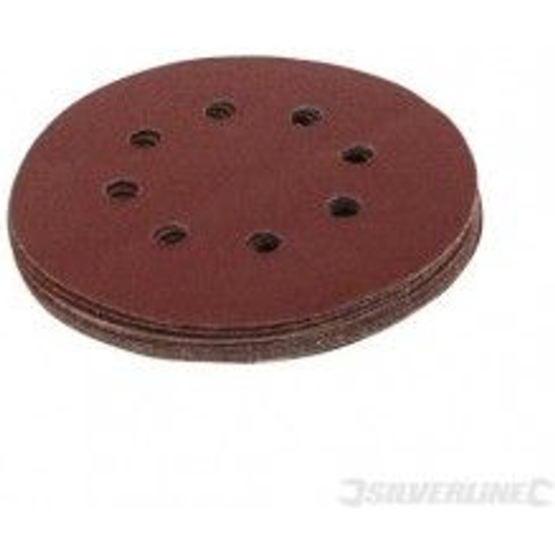 10 disques abrasifs perforés auto-agrippants 125 mm - Grain 240
