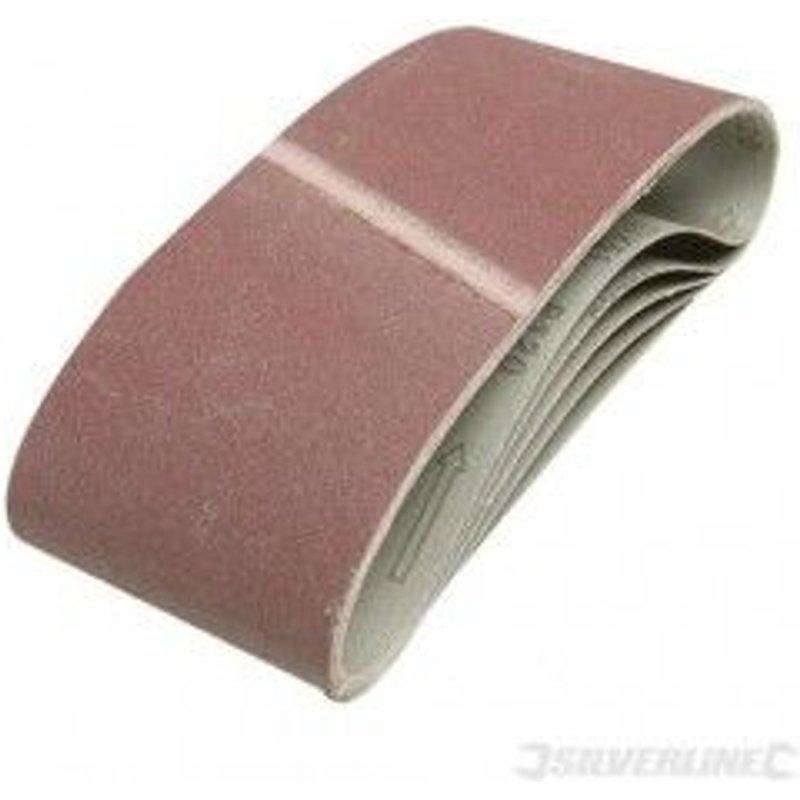 5 bandes papier de verre 100 x 610 mm - Grain 60