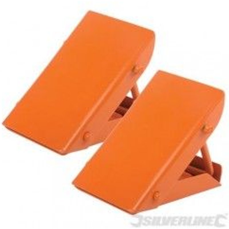 Cales de roues repliables en acier - Paire