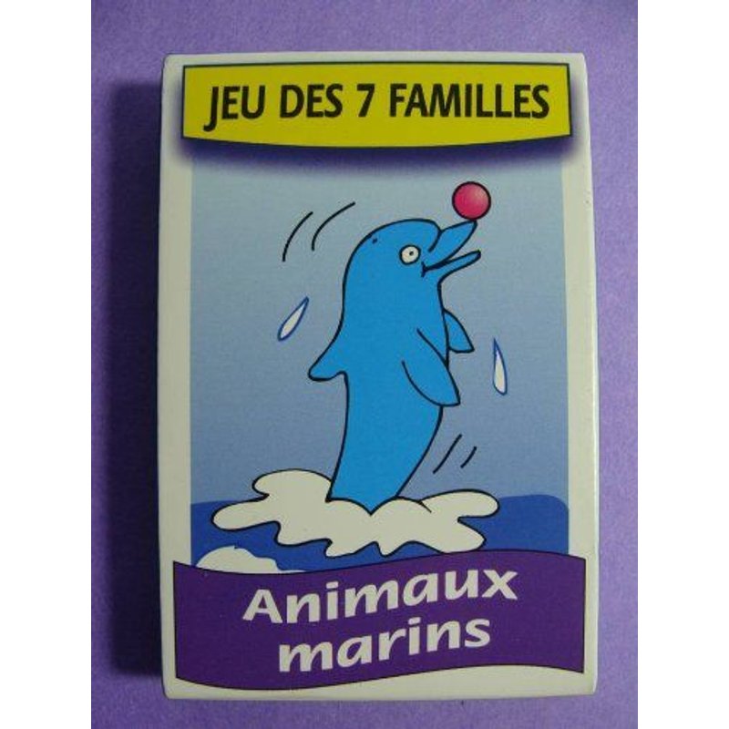 Jeu De 7 Familles "Animaux Marins" (42 Cartes) [J