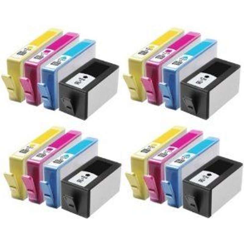 Tonercenter24 - 4 x HP 920XL Compatible Cartouche Encre Set pour HP Officejet 6000 Wireless 6000AIO 6000SE 6000Wide 6500 Plus 6500A All-in-One (Avec Puce