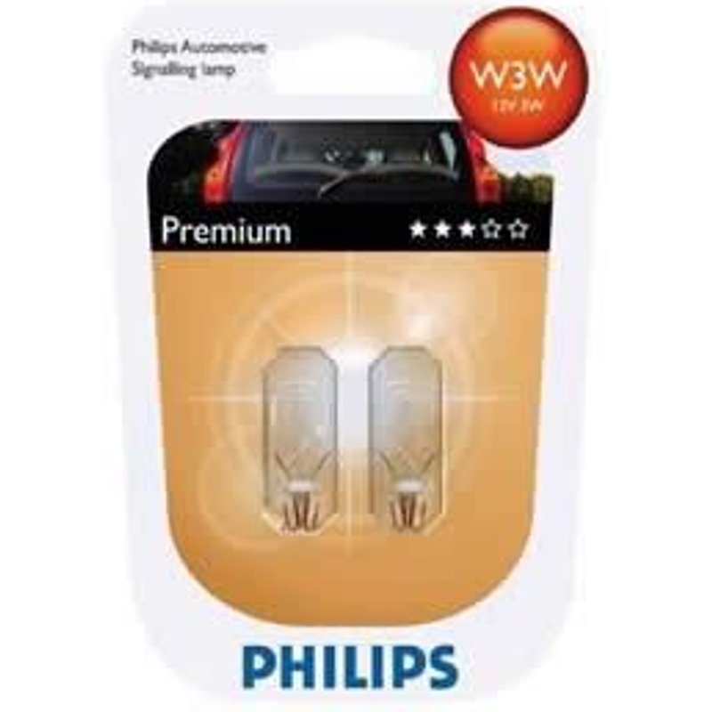 2 Ampoules W3w Vision - 30% De Plus - Philips