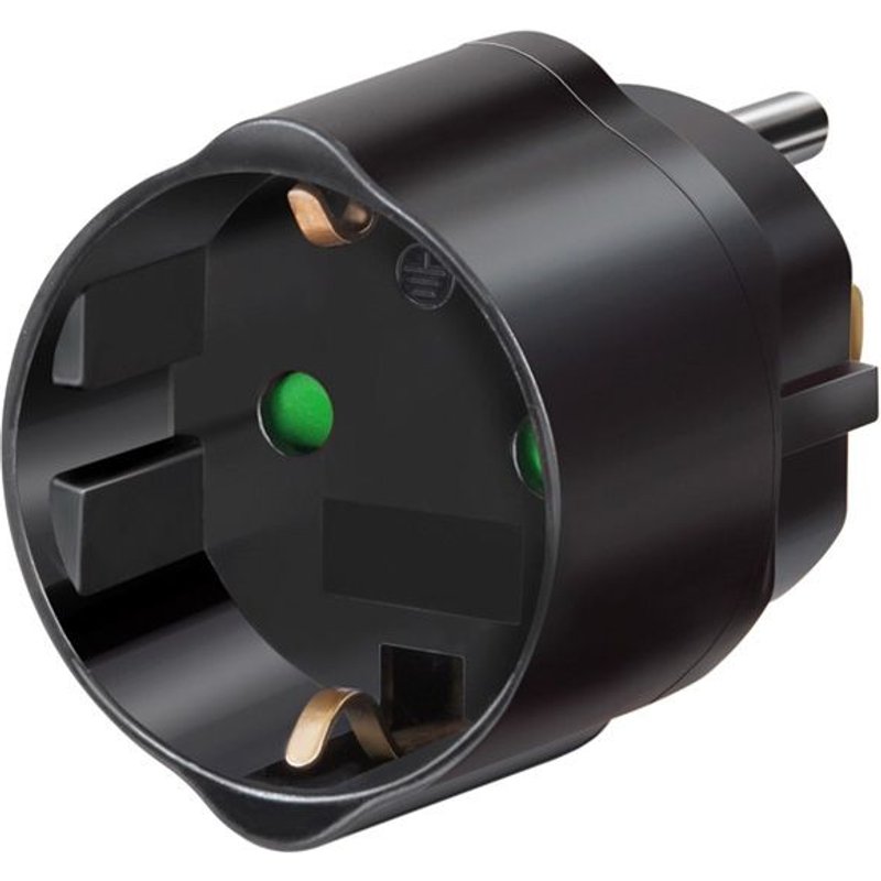 Brennenstuhl Travel Adapter adaptateur de puissance & onduleur Noir