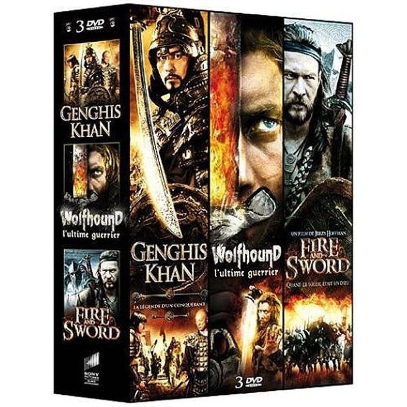 3 Films Épiques - Vol. 2 : Genghis Khan + Wolfhound + Fire And Sword - Pack