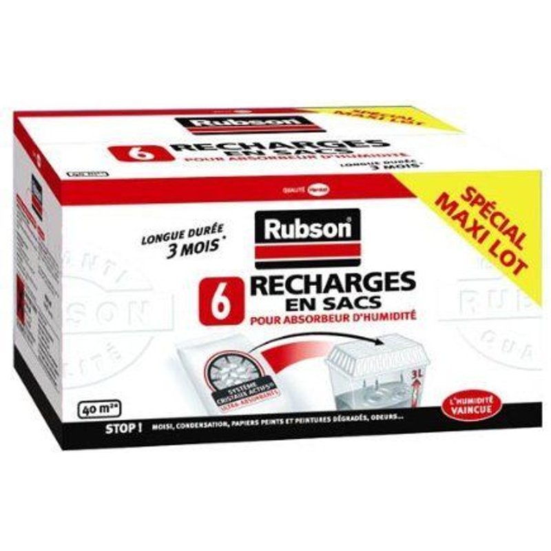 Rubson Recharges Classiques Pour Absorbeur Par 6