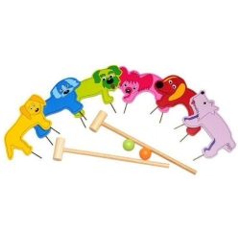 Jeu De Croquet En Bois Buitenspeel