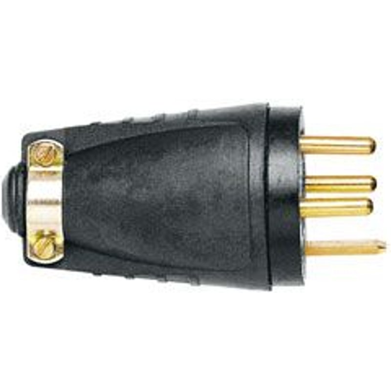 Fiche caoutchouc noir 3P+T 20 A Legrand BRI-549711