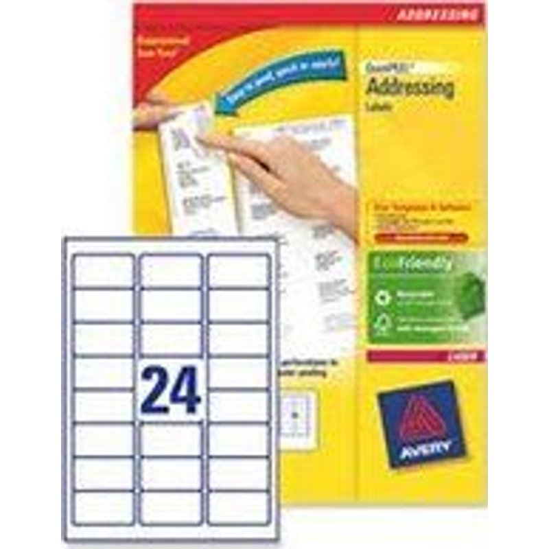 AVERY Zweckform ¿tiquettes adresse QuickPEEL, 63,5 x 33,9 mm