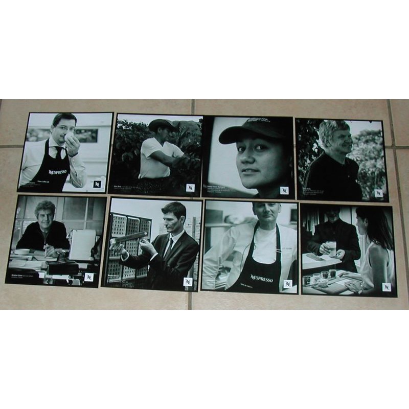 Publicité Papier Café Nespresso Lot 8 Cartes Rencontres Autour D´Un Grand Cru