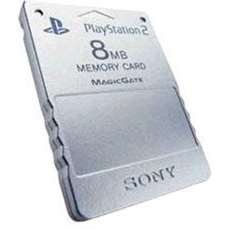 Sony - Module mémoire flash - 8 Mo - carte mémoire Sony PlayStation 2 - argent satiné - pour Sony PlayStation 2