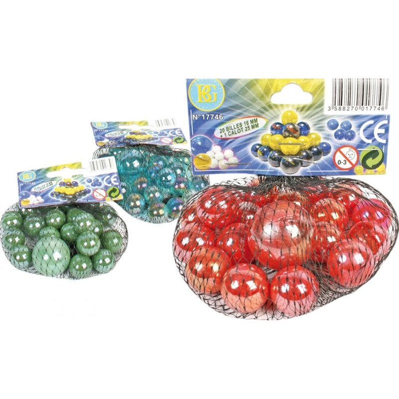 Sac De 20 Billes Unies + 1 Calot