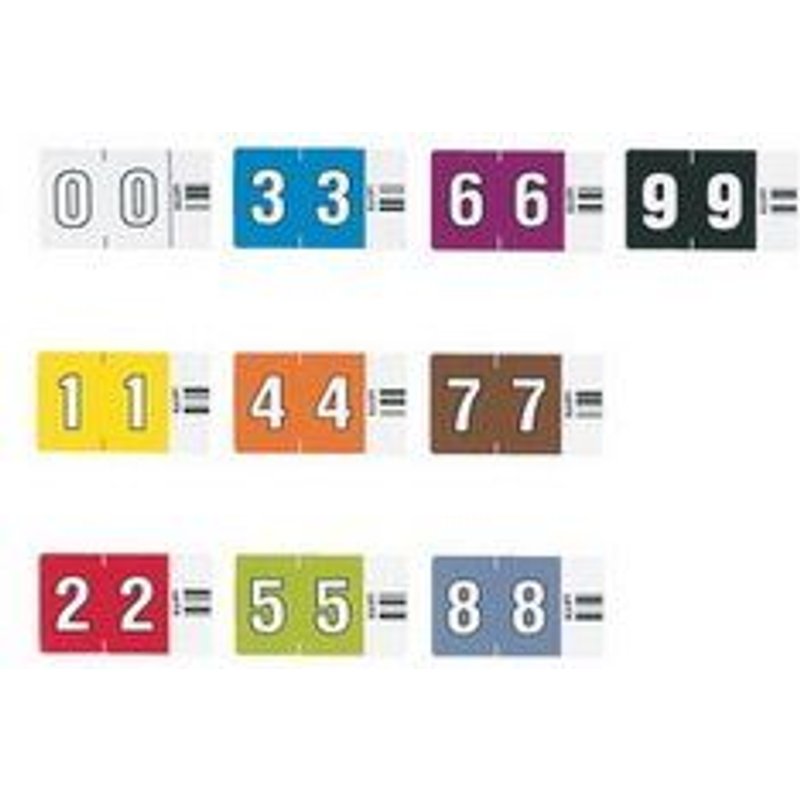 LEITZ Ziffernsignal Orgacolor ""4"", auf Rolle, orange