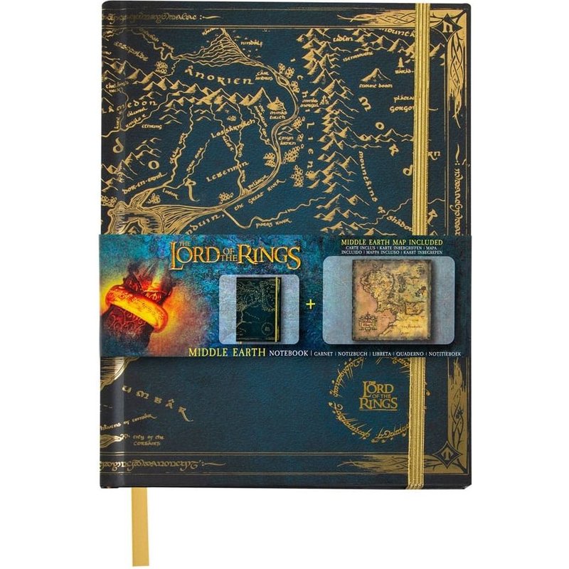 Le Seigneur Des Anneaux - Carnet Map Of Middle Earth