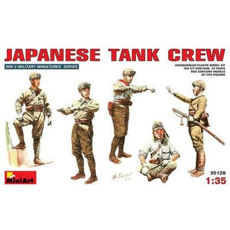 Figurines 2ème Guerre Mondiale : Equipage De Tank Japonais