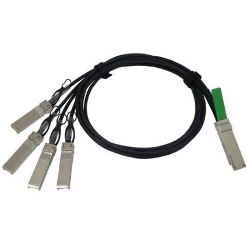 Cisco Direct-Attach Breakout Cable - Câble réseau - QSFP+ (M) pour SFP+ (M) - 5 m - SFF-8431/SFF-8436/SFF-8461 - passif - gris - pour P/N: FPR4225-ASA-K9, HCI-FI-6454, N9K-C9348-FX3-B24C...