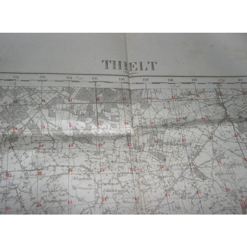 Carte État Major - Thielt - 1913 - N° 21