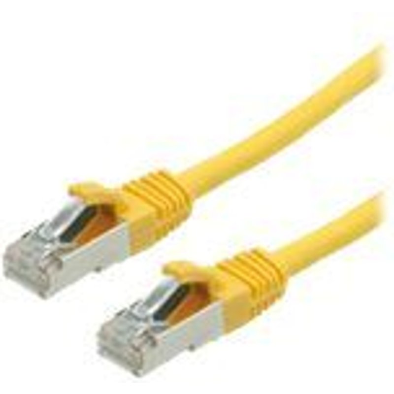 VALUE - Cordon de raccordement - RJ-45 (M) pour RJ-45 (M) - 3 m - SFTP, PiMF - CAT 6 - sans halogène, moulé, sans crochet, bloqué - jaune