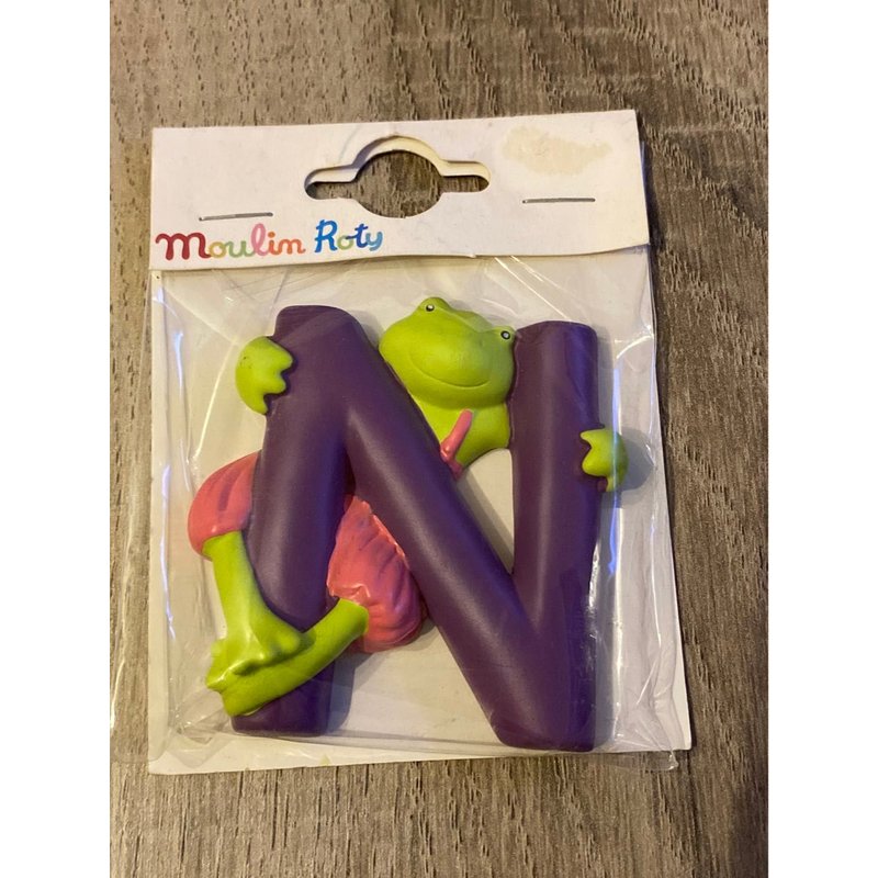 Lettre Résine N La Grande Famille Gernouille - Moulin Roty