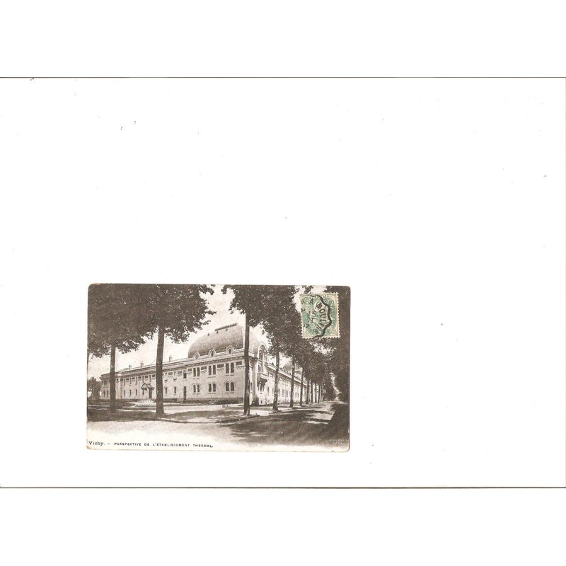 Vichy Perspective De L Etablissement Thermal 1907