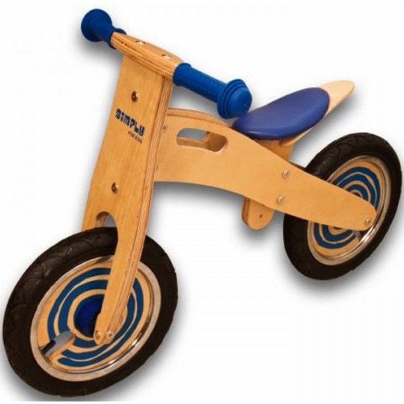 Draisienne En Bois - Modèle Bleu