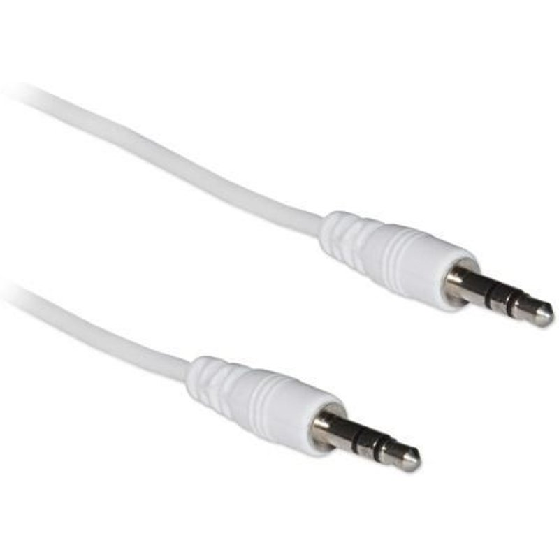 Caliber CLA150.1W - Câble audio - mini-phone stereo 3.5 mm mâle pour mini-phone stereo 3.5 mm mâle - 1.5 m - blanc