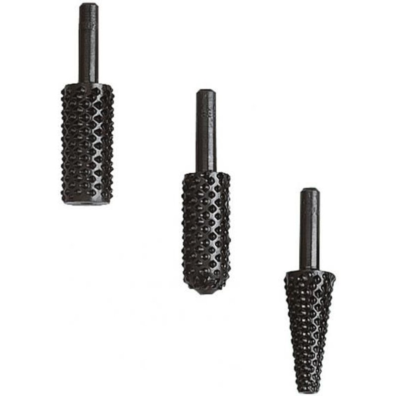 Râpe de profilage bois sur tige wolfcraft (cylindrique bout arrondi - 13,5)