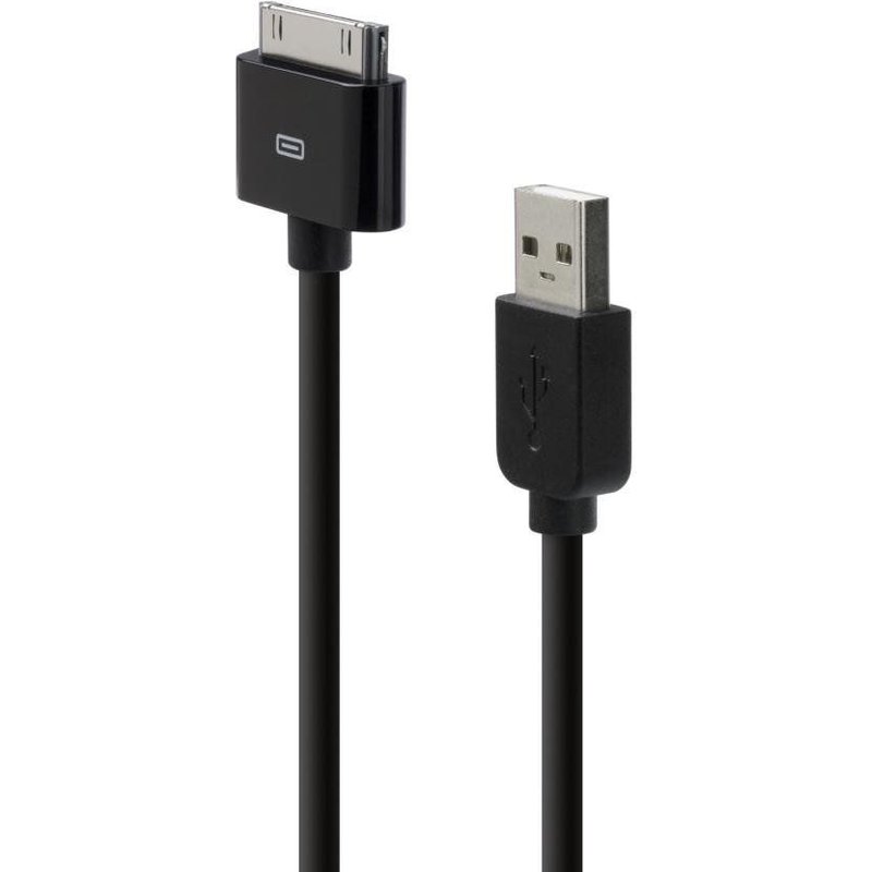 Câble USB pour iPhone 3 / 3GS / 4 / 4S / iPad 2 / iPod Noir