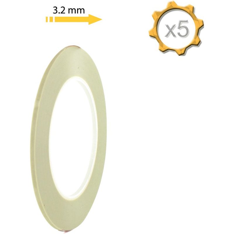 Ruban adhésif de masquage 3M 218 fine line 3.2mm x 55m x 5