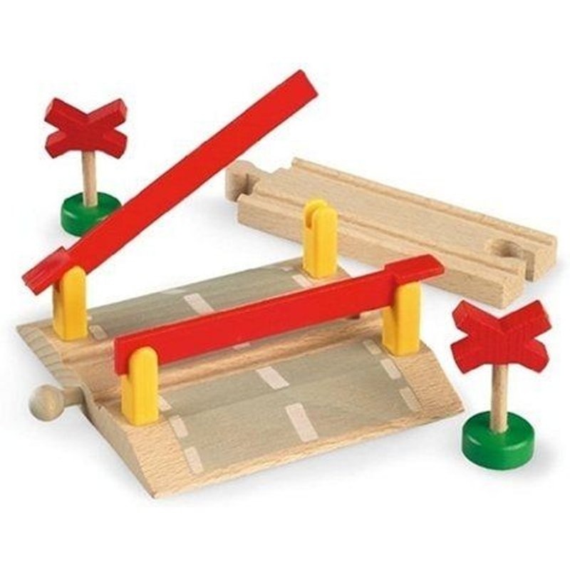 Brio - 33388 - Circuits De Train En Bois - Passage À Niveau