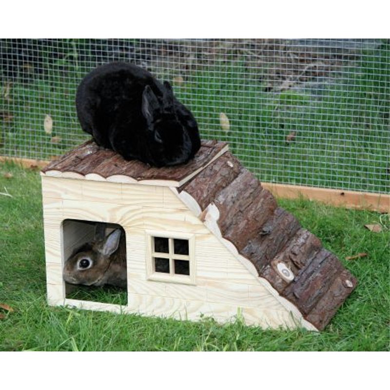 Maison Pour Rongeurs Nature 49 X 25 X 25 Cm Avec Rampe